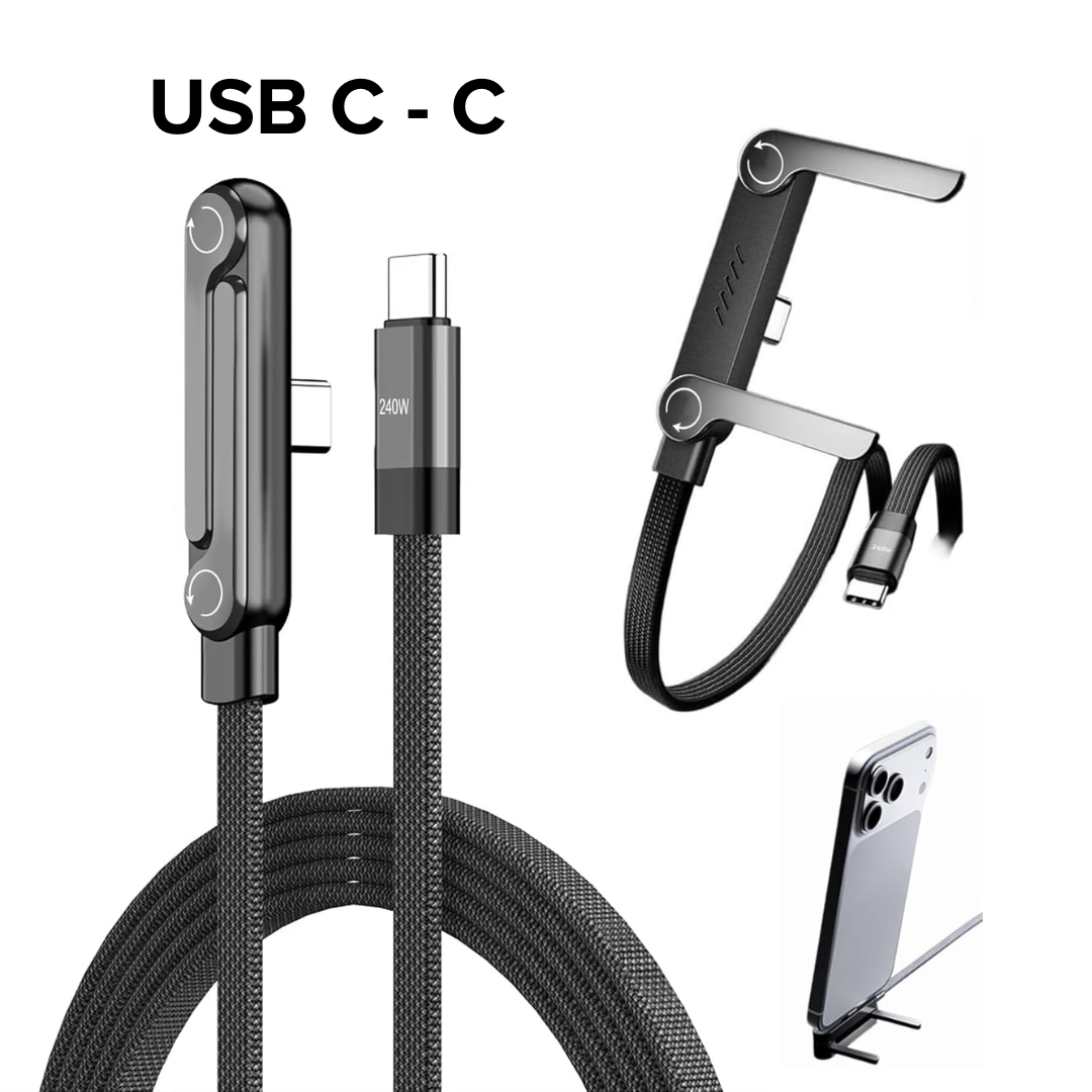 Cable iPhone cargador plano de carga ultrarrápida
