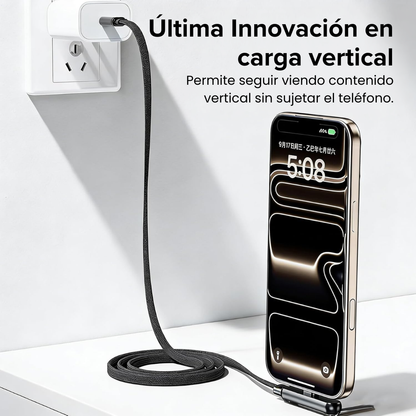 Cable iPhone cargador plano de carga ultrarrápida