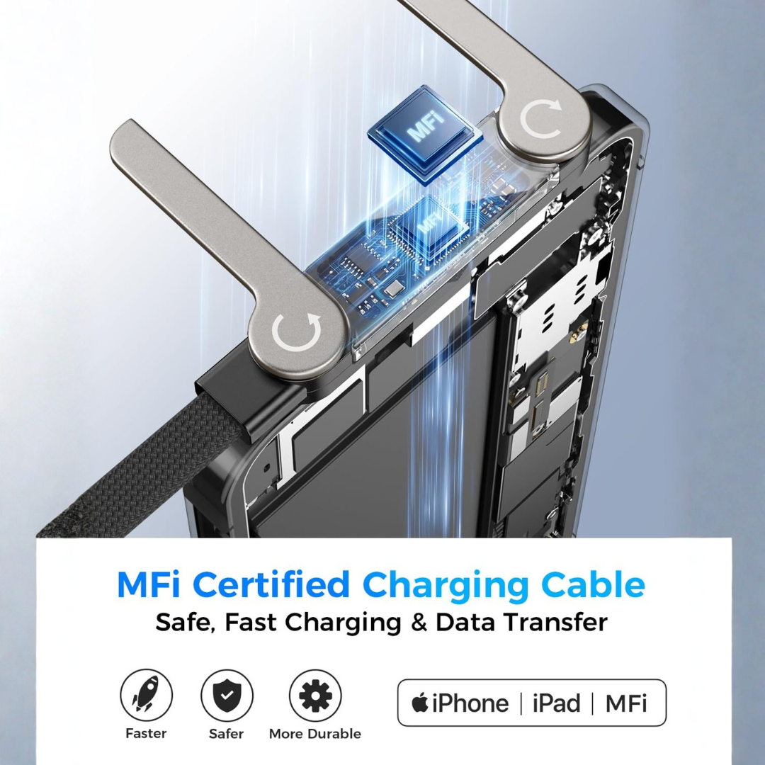 Cable iPhone cargador plano de carga ultrarrápida