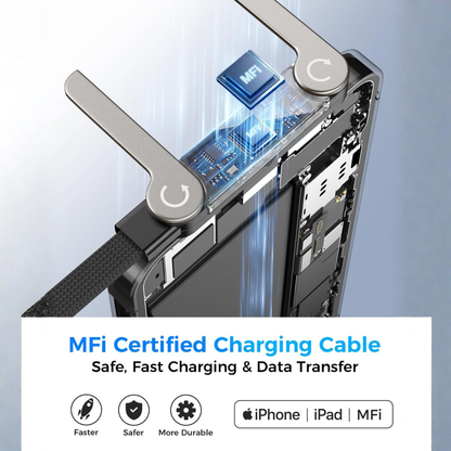 Cable iPhone cargador plano de carga ultrarrápida